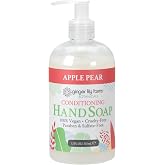 Ginger Lily Farms Botanicals Hand Soap, 12oz, Apple Pear | 100% Vegan &amp; Cruelty-Free | Conditioning Liquid Hand Wash for All Skin Types