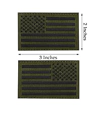 2PCS AliPlus America Flag Patches IR Infrared
