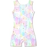 Idgreatim 2-10 Years Gymnastics Leotards for Girls Sparkly Biketards Unitards Athletic Tumbling Outfit