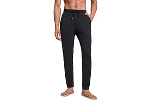 CRZ YOGA Cloud Jersey Lightweight Sweatpants for Men 30" - Workout Casual Yoga Lounge Open Bottom Pants with Zipper Pockets