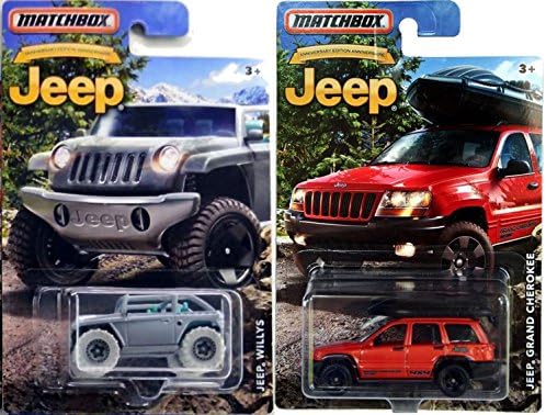 Team MBX Matchbox Exclusive Jeep Anniversary Edition Jeep Grand Cherokee & Jeep Willys 2-Car Set