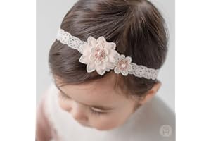 Bethynas Baby Girls Cute Bow-Knot Headband Soft Lace Floral Hairbands Newborn Infant Toddlers Kids Hair Accessories (Style 7)