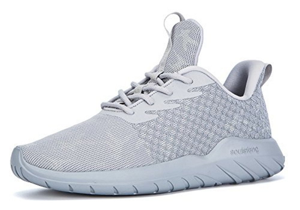 Soulsfeng Men Women Unisex Casual Fashion Sneakers Glow In Dark Running Shoes (Men US9.5=EUR43=27.5CM, Grey (Fabric Lining))