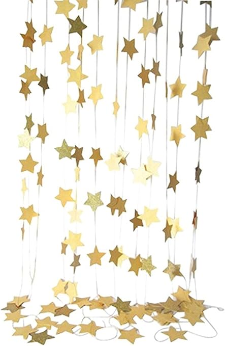 Amazon Shina 3枚セット 星型飾り スターストラップ スターチャーム パーティー 結婚式 誕生日 クリスマス装飾品 長さは4センチメートル S ゴールド パーティーグッズ おもちゃ