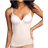 Self Expressions Women's Wirefree Camisole with Foam Cups, 00509, White, S