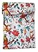 Handicrunch Bird Print King Size Kantha Quilt White, Kantha Blanket, Bed Cover, King Kantha bedspread, Bohemian Bedding Kantha Size 90 Inch x 108 Inch