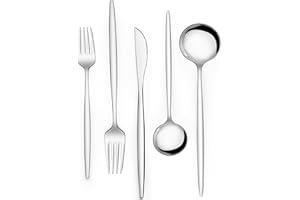 Silverware Set 30 Piece, Wildone Stainless Steel Flatware Set Service for 6, Cutlery Utensil Sets for Home Restaurant, Includ