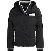 Spyder Girls Puffer Jacket - Insulated Wind and Water Resistant Faux Fur Sherpa Lined Zip Up Hooded Winter Coat for Girls