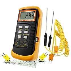 GAIN EXPRESS K-Type Thermocouple Thermometer with 4