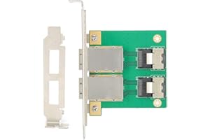 Adapter Card, SFF-8087 to SFF-8088 Adapter with Alloy Fixing Frame, Mini SAS 6 GBS Internal External Electronic Transfer H030