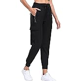 Oalka Women's Cargo Hiking Pants Lightweight Travel Pockets Joggers Quick Dry