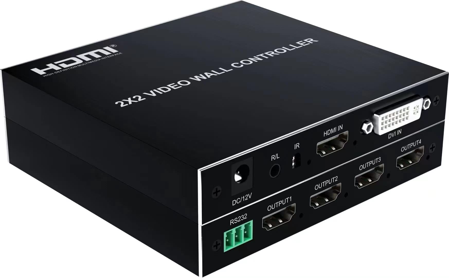 Fashion Swallows 2x2 TV Wall Controller Bezel Adjustment 180° Flip 1x2 2x2 Loop Switch 1x3 3x1 1x4 4x1 Screen Stitching Processor Video Splicer