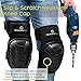 Gel Knee Pads for work designed to prevent slipping/sliding for gardening, construction, floor, tiling - Industrial grade heavy duty flexible kneepad- soft kneepads fits all (small-large) men/women
