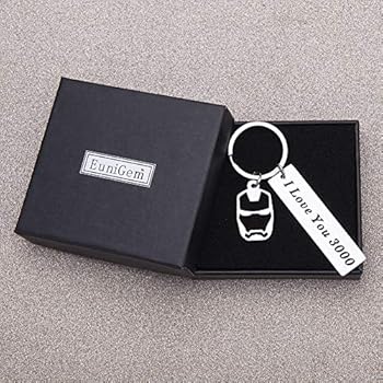 I Love You 3000 Keychain For Boyfriend Girlfriend Iron Man Gift For Dad Comic Movie Inspired Gift Avengers Endgame Avengers Fan Gift Tony Stark Gift Couples Keychain For Husband Wife Birthday Buy