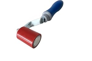 JIADING 1-3/4" Wide Silicone Seam Roller Savina Quilting Seam Roller Silicone Pressing Roller Easy to Grip Handle Tools for Quilting Sewing Wallpaper TPO PVC Roofing Home Decoration