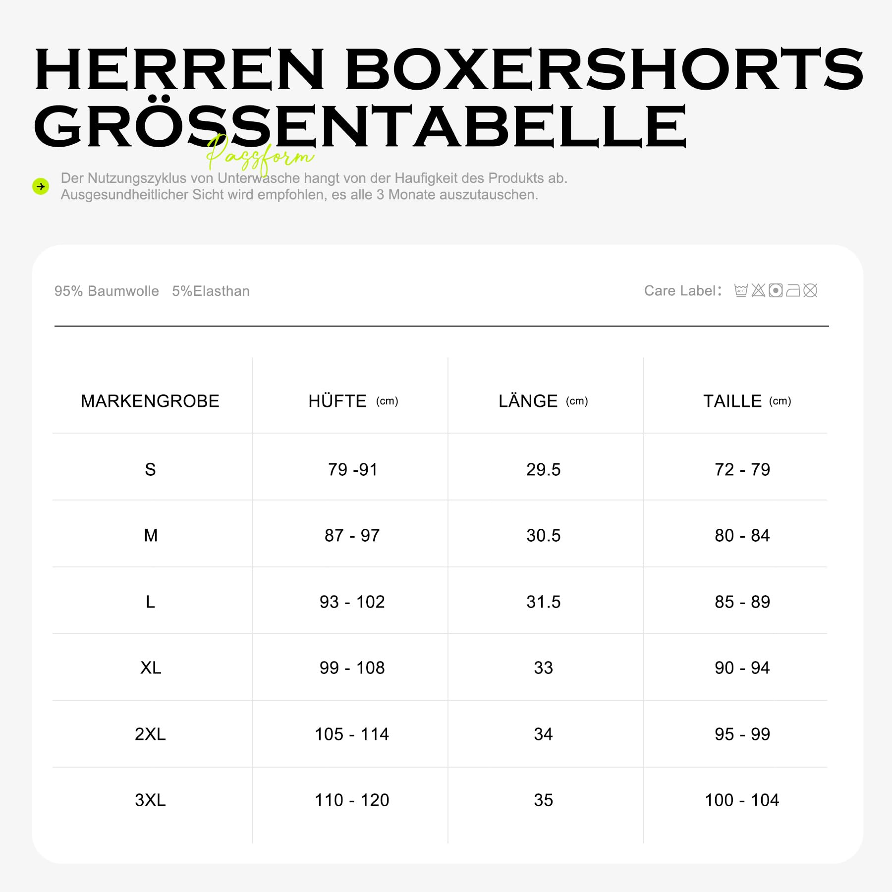 YouShow Boxershorts Herren Schwarz 6 Pack Baumwolle Unterhosen Männer Ohne Kratzenden Zettel Retroshorts Unterwäsche Boxer L 6