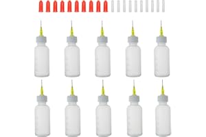 SHAOTONG 10Pcs Squeeze Bottle With 20G Dispensing Needles And Cap (30ml dispensing bottle)