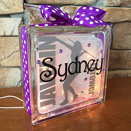 Javelin Thrower Track and Field GemLight Personalized with Your Name and Colors