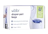 Ubbi Diaper Pail Plastic Bags, Disposable Baby