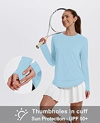 Womens Workout Tops Long Sleeve Swim Shirt Rash