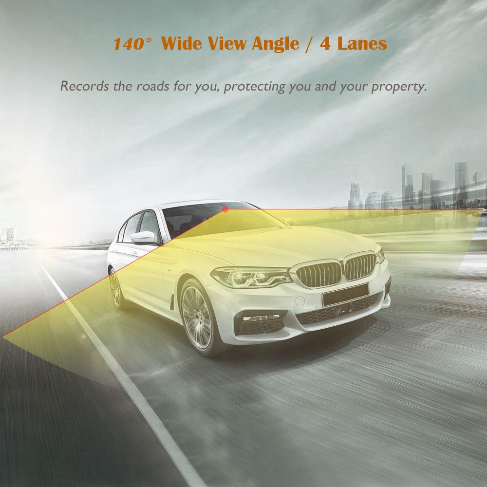 Acumen Dash Cam Camera for Cars Video Recorder Traffic Dashboard with Wide Angle Vehicle Dashboard Camera Recorder Exmor Sensor WDR Loop Recording (Black)