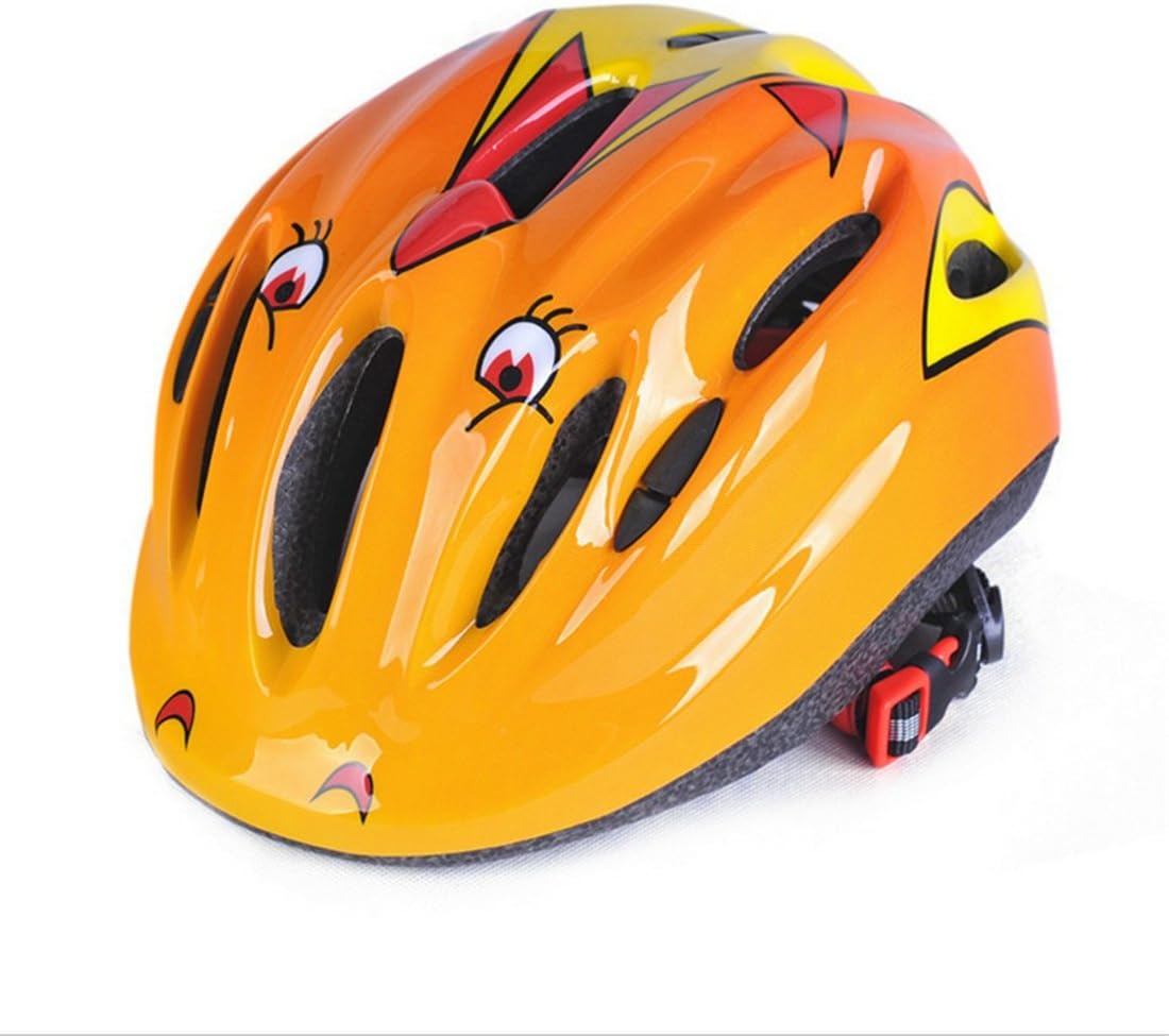 Cute Design Yellow Bicycle Cycle Cycling Bike Helmets Protective Gear for Toddler Child Children Kids Safety Protection,Ultra-light Outdoor Sports Kid Helmet Hard Hat for Boy Girl Student Pupil