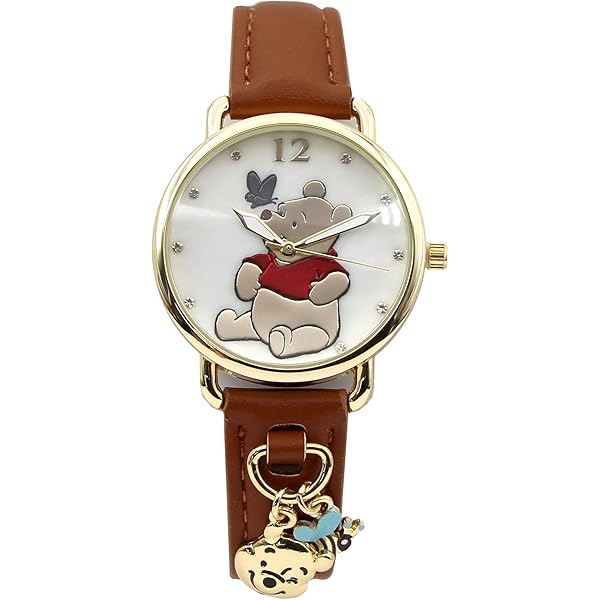 Disney Winnie The Pooh Adult Classic Cardiff Analog Quartz Leather