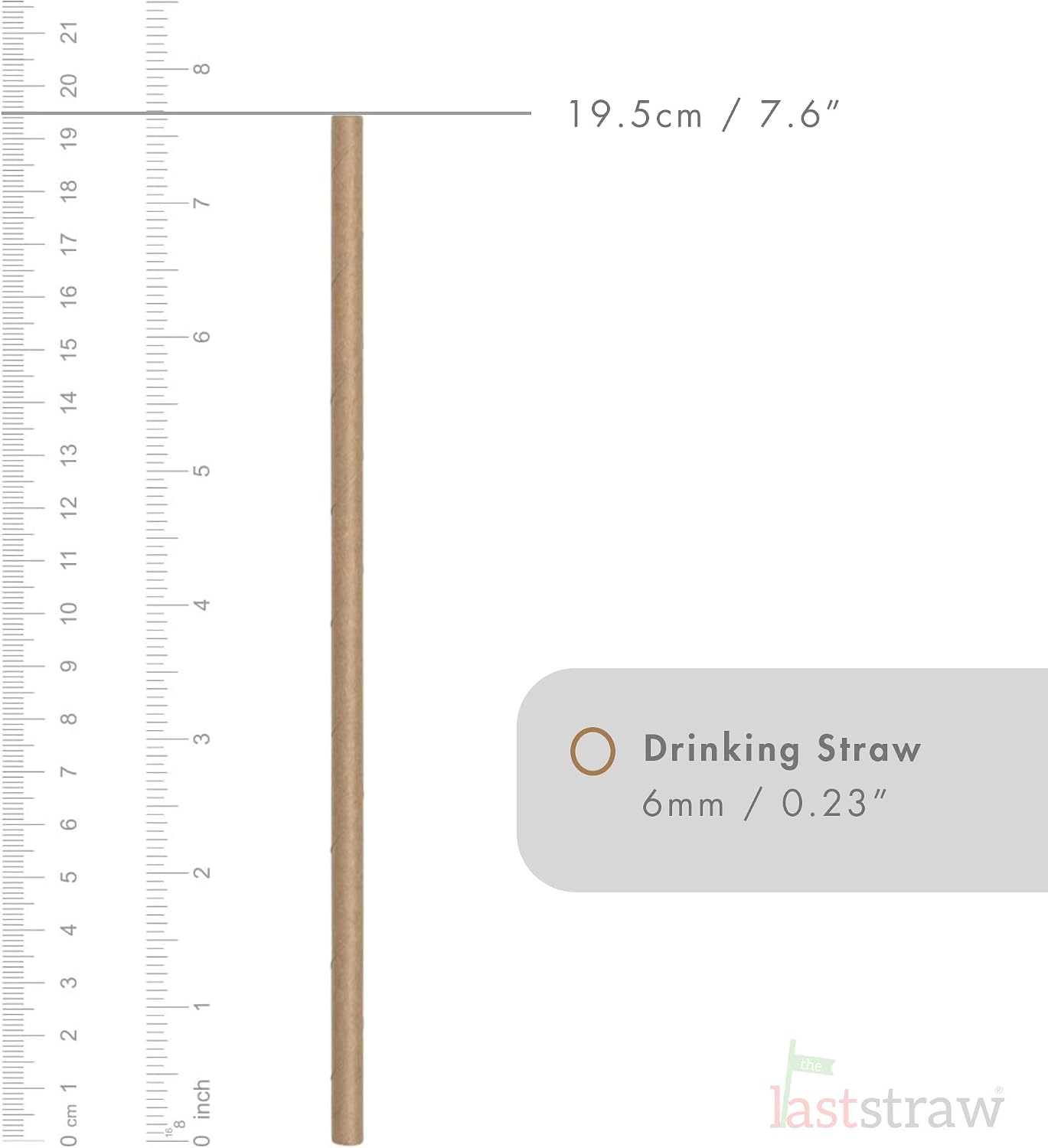 the Last Straw - 100% Biodegradable Paper Drinking Straws (300 Pack)(White/Brown/Black) - Image 4