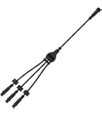 BTF-LIGHTING IP65 Y-Splitter Connector – 4-Pin 1 Male To 2 Female, 22mm Nut, 0.5mm²/20AWG For LED Strips