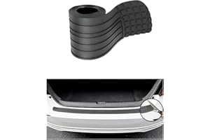 Zpana Car Rear Bumper Protector Guard, Anti-Scratch Auto Trunk Door Entry Protection Strip, Abrasion Resistant Vehicle Exterior Band Accessories, Universal for SUV Sedan Truck