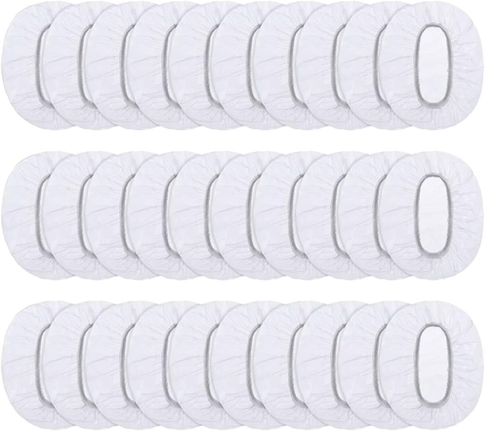 Gunwon Clear Ear Protectors Waterproof Ear Covers 100pcs Disposable