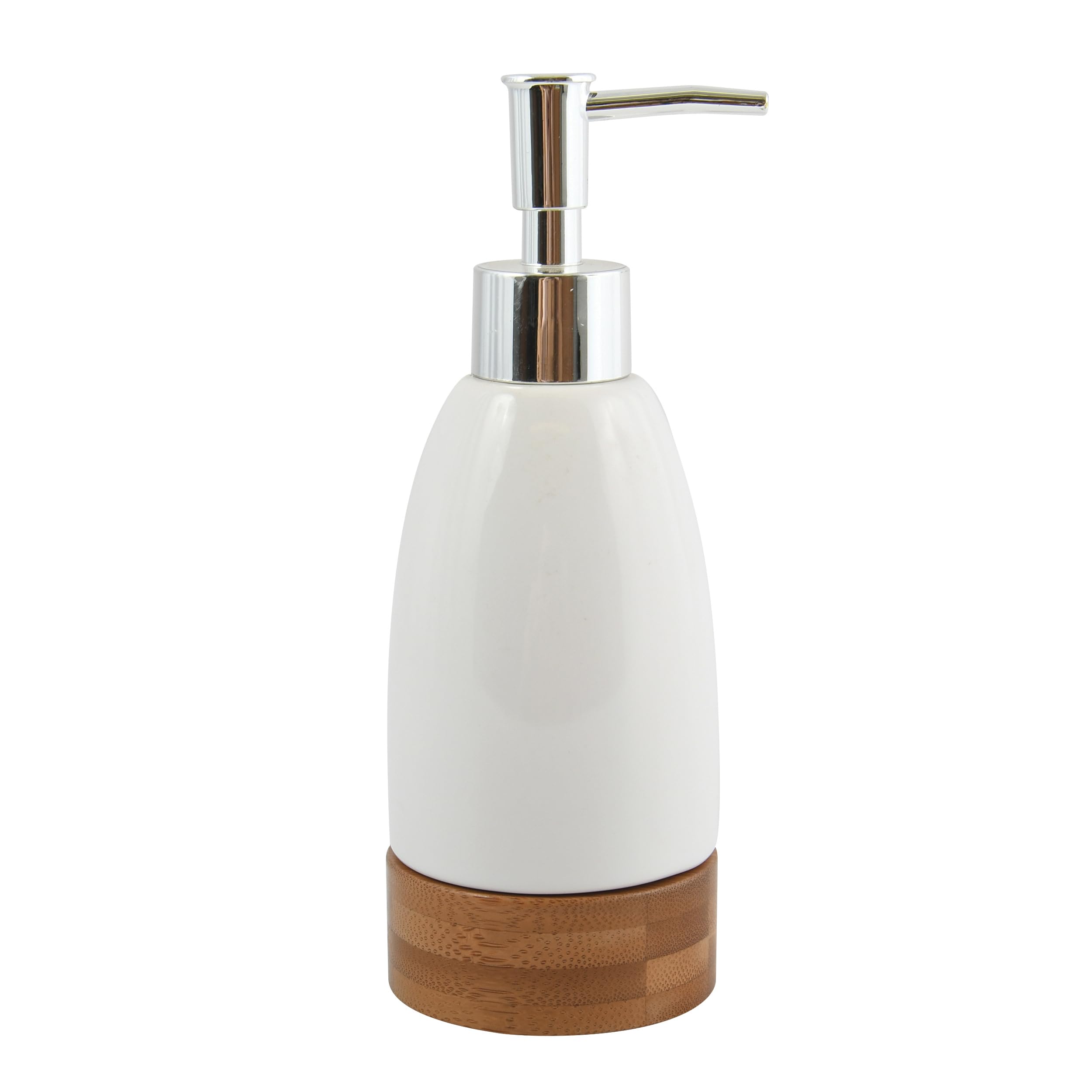 MSV Salad Spinner Tallinn, Ceramic, White/Wood, Ø 7 x 19,3