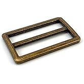 VersaKits 10 Pcs Heavy Duty Metal Slide Buckles Zinc Alloy Tri-glide Slides Webbing Slide Strap Belt Adjuster