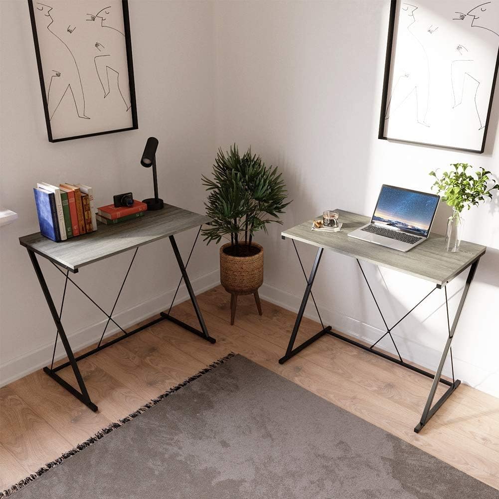 Domy Home Writing Computer Desk Simple PC Laptop Table Workstation for Home Office, Easy Assembly: Kitchen & Dining