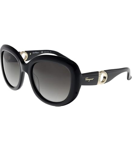 Amazon.com: Ferragamo Dark Brown Round Sunglasses SF883SA  display picture 3