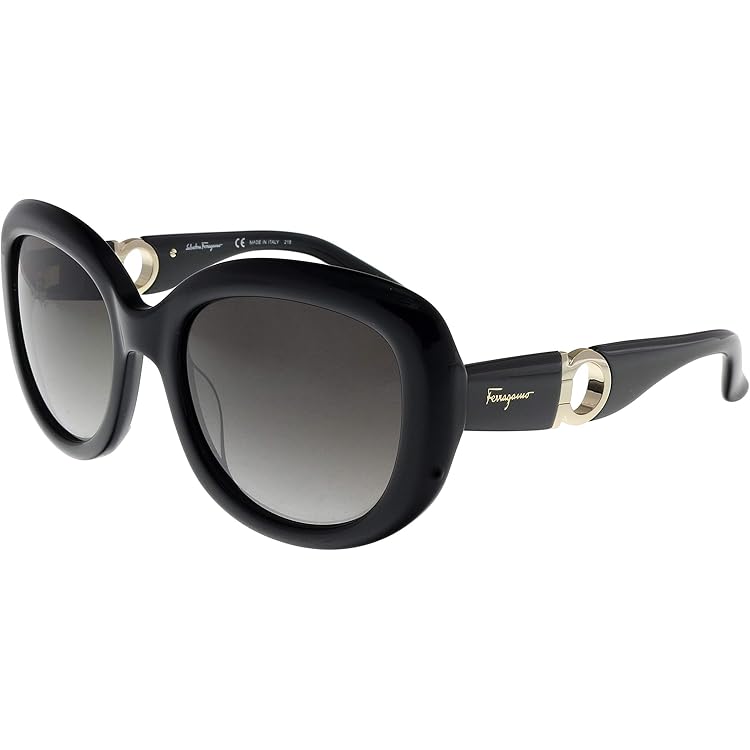 Ferragamo Women's Sf1031s 53Mm Sunglasses, Black at Amazon Women's