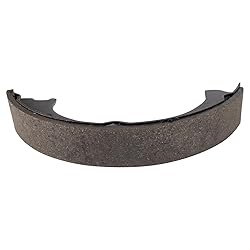 TRQ Rear Parking Brake Shoe Set Compatible with