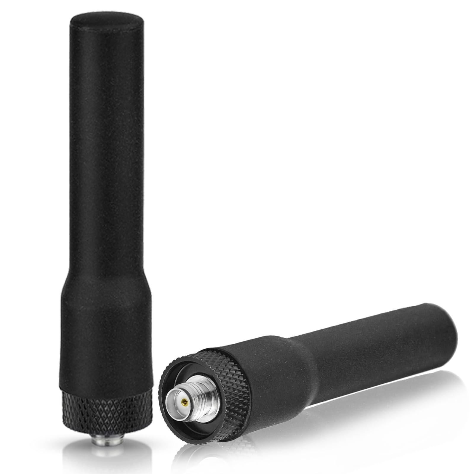 Bingfu Radio Antenna Dual Band VHF UHF 136-174MHz 400-460MHz Handheld HT Walkie Talkie Two Way Radio SMA Female Flexible Rubber Aerial Compatible with Retevis Baofeng BF-F8HP UV-5R UV-82