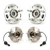 Front Rear Wheel Bearing & Hub Assembly Kit For