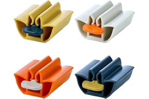 Generic 4 Pcs Toothpaste Squeezer Roller for Tubes Hand Rolling Design Lotus Shape Random Color