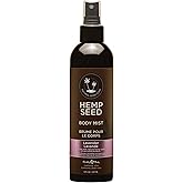 Hemp Seed Body Mist - Moisturizes, Invigorates & Protects Skin - With Hemp Seed Oil, Chamomile & Aloe Vera - Vegan, Cruelty Free