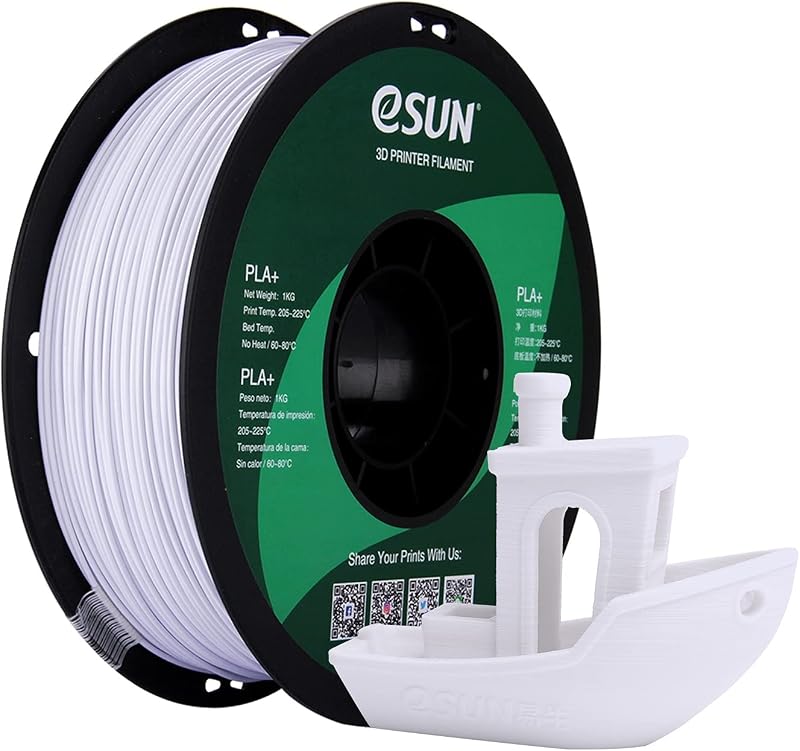 eSUN PLA+ Filament 1.75mm 1kg Enhanced Toughness Cold White