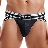 JOCKMAIL Men's Jockstrap Underwear Athletic Supporter Low Rise Briefs Sport Underwear