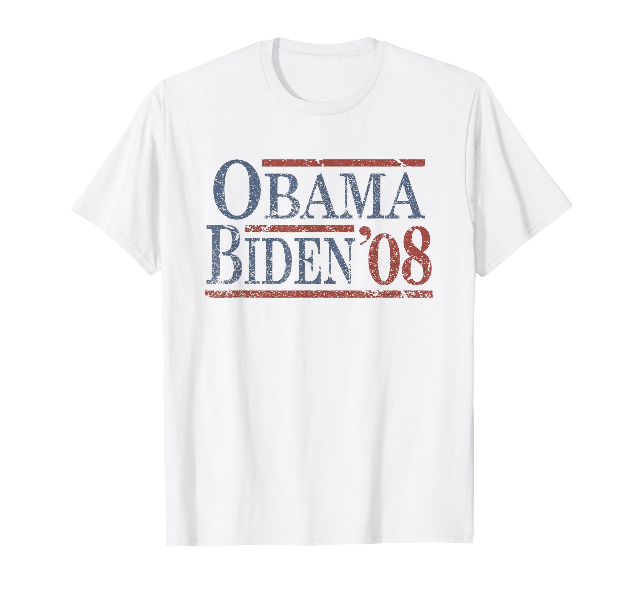 Photo 1 of SILVER MED Distressed Barack Obama Joe Biden 2008 T-Shirt
