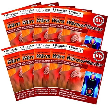 Wärmepflaster für Rücken Schulter Nacken Bauch - Wärmekissen Wärmespender Wärmepads Pflaster 8h, Wellnesprodukt für Massage &