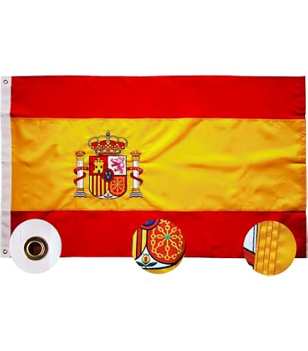 3x5 Foot Catalonia Flag - La Senyera, Catalan Spanish Banner For Barcelona Pride