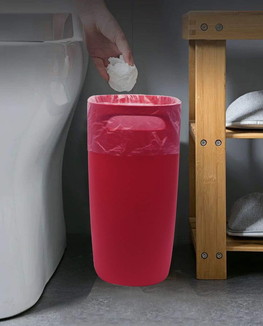 Feisco 15 Liters Small Trash Bin Trash Can Waste Paper Basket for