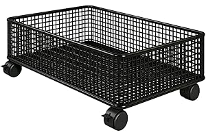 MotiveTech Mesh Rolling Cart Pantry Organizer Versatile with Wheels Storage Basket Shelf for Toys Bedroom Kitchen Condiment B