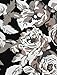 Allegra K Men Floral Prints Long Sleeves One-Button Casual Blazer Jacket Black M