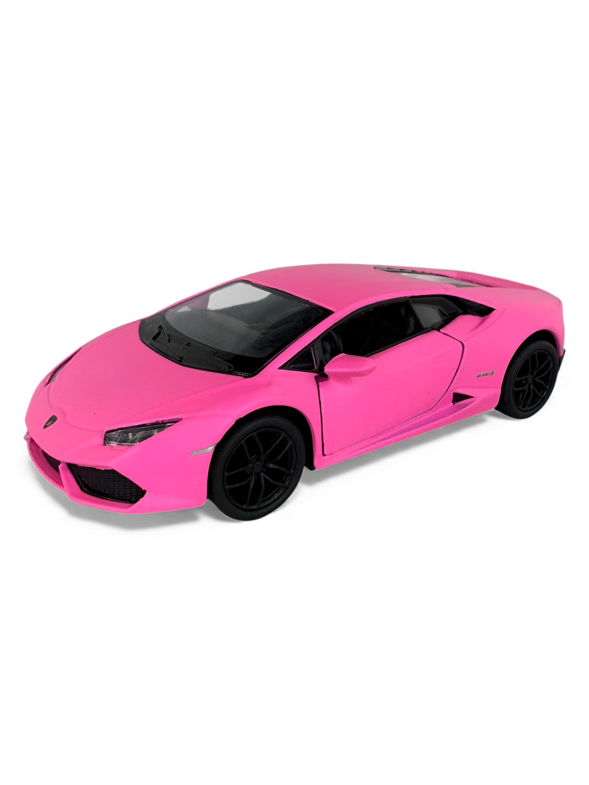 Easy Toys model car compatible with Lamborghini Huracan LP 610. Scale toy car with opening doors. Car modeling. (Fuchsia)